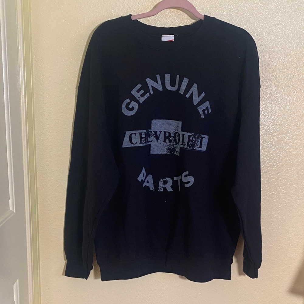 NWOT Junk Food Clothing Black Crewneck Sweater, Size L